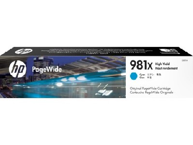 HP 981X High Yield Cyan Original PageWide Cartridge